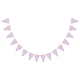 Bandeirinha Chá de fraldas de Aniversário do Dinossauro Cor-de