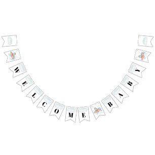 Bandeirinha Chá de fraldas de avião Pinguim