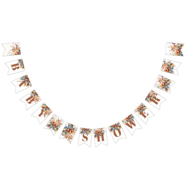 Bandeirinha chá de fraldas de flores silvestres (Todos)