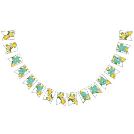 Bandeirinha Chá de fraldas de limão de citrinos modernos