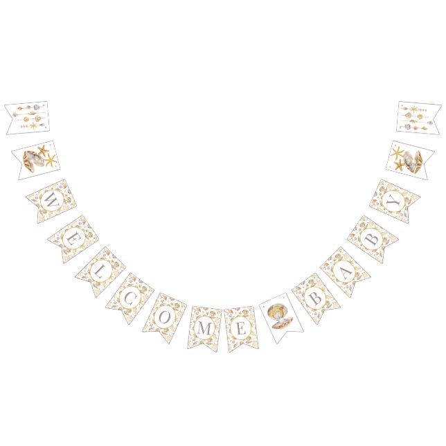 Bandeirinha Chá de fraldas de Pérolas Pequenas do Oceano de Aq (Todos)