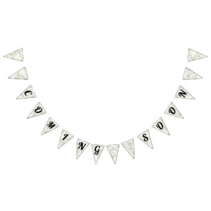 Bandeirinha Chá de fraldas de Viagem de Boas-vindas do Mapa de