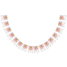 Chá de fraldas Dourado/Elefante Rosa, faixa de Swa