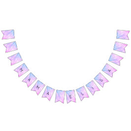 Bandeirinha Chá de fraldas PERSONALIZADO de Abstrato de Pastel