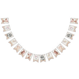 Bandeirinha Chá de fraldas Woodland