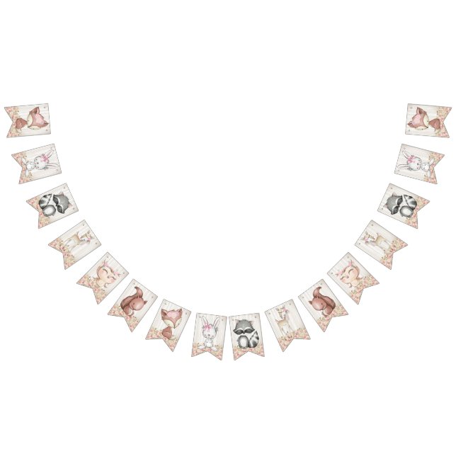 Bandeirinha Chá de fraldas Woodland (Todos)