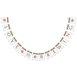 Bandeirinha Chá de panela de café - O amor está a criar