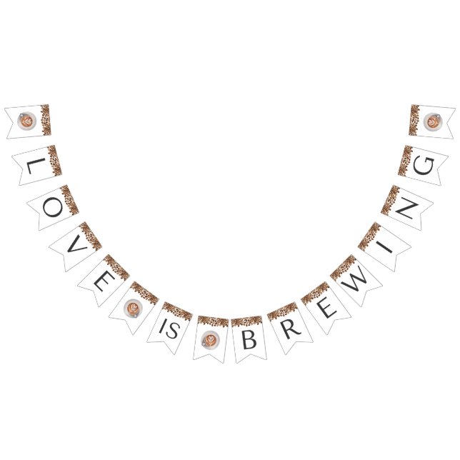 Bandeirinha Chá de panela de café - O amor está a criar (Todos)