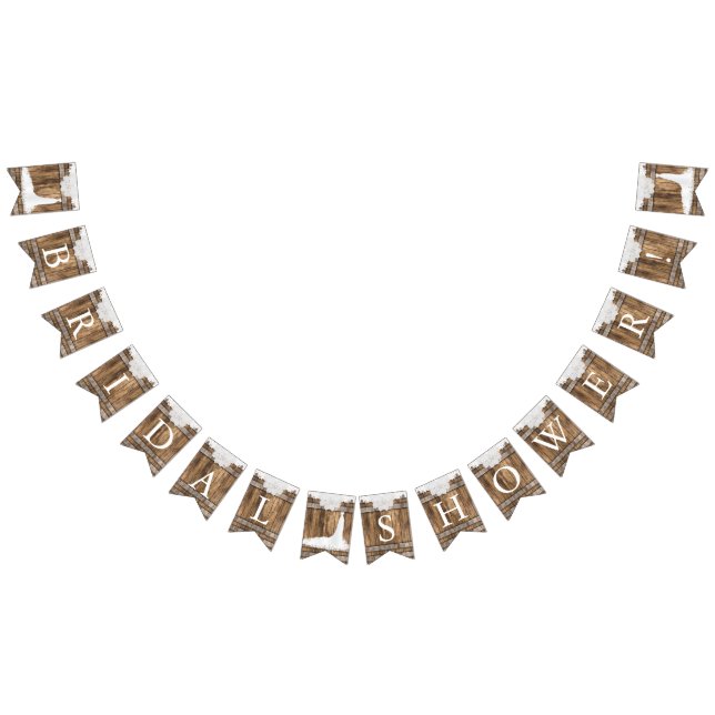 Bandeirinha chá de panela em Madeira russa e rendas brancas (Todos)