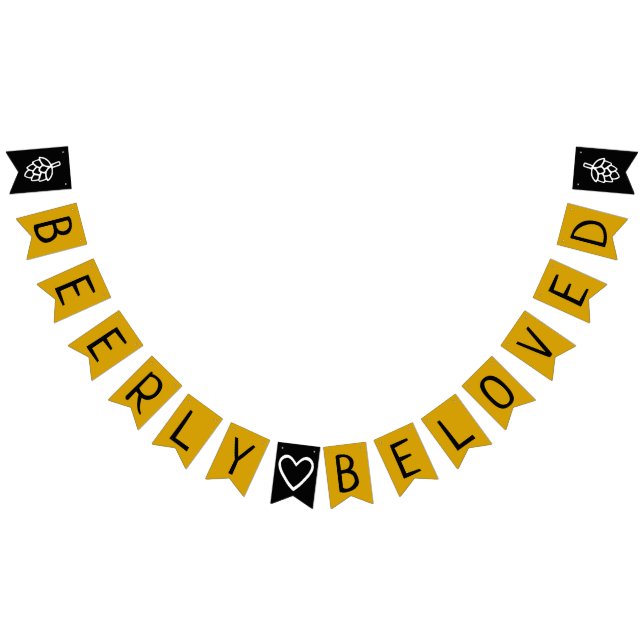 Bandeirinha Chá de panela Wedding amado de Beerly Co-Ed (Todos)