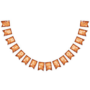 Bandeirinha Chá de panela wedding do outono alaranjado das