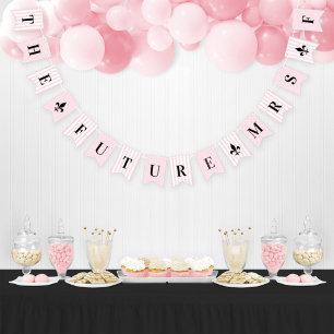 Bandeirinha Chic Rosa Parisiense Listra Futuro Casamento Senho