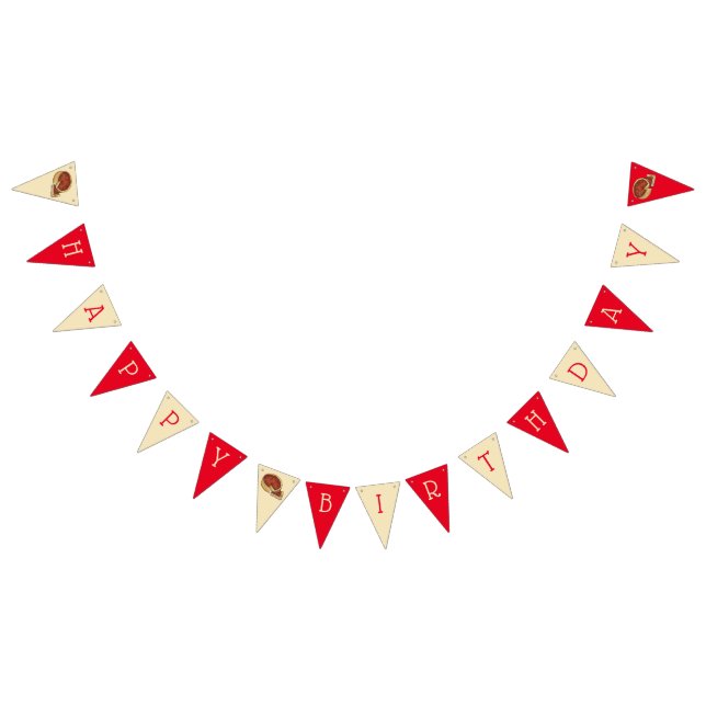 Bandeirinha Chicago Deep Dish Pizza Party Feliz Aniversário (Todos)