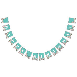 Bandeirinha Chique Watercolor Roses Rosa Ballerina