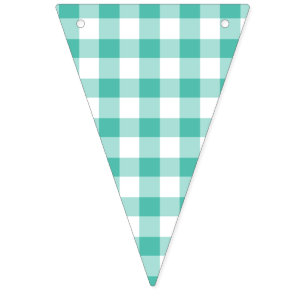Bandeirinha Clássico Gingham Bluegrass Green