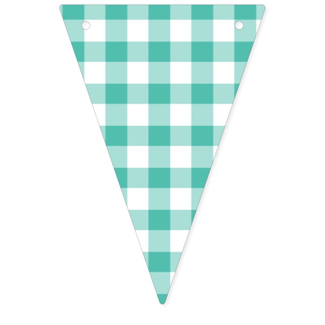 Bandeirinha Clássico Gingham Bluegrass Green (Primeira Bandeira)