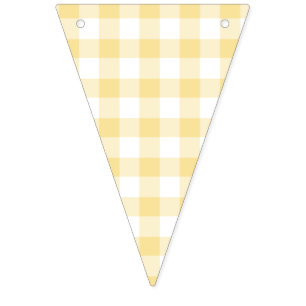Bandeirinha Clássico Gingham Canary Yellow