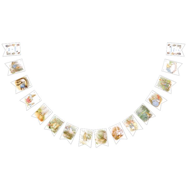 Bandeirinha Clássico Peter, o bunda do Chá de fraldas de Coelh (Todos)