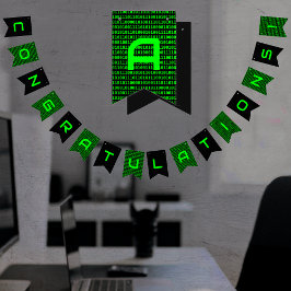 Bandeirinha Código do computador Cyber & Tech Team - Nome próp