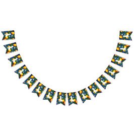 Bandeirinha Coelhinho Branco Ousado e Faixa de Páscoa de Fruta