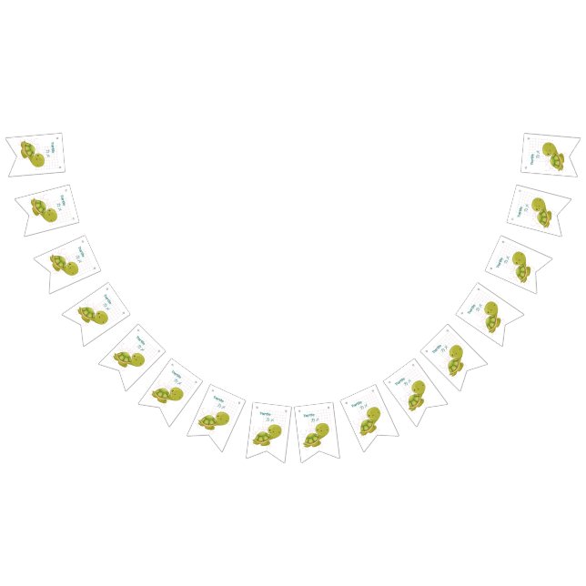 Bandeirinha Coleção Cute Turtle-Kawaii (Todos)