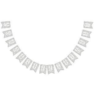 Bandeirinha Coleção Náutica de Casamento de Madeira de Praia d