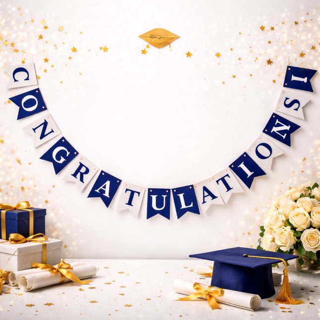 Bandeirinha Colorful “Congratulations” Banner for Celebrations (Criador carregado)