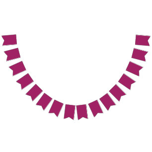 Bandeirinha Convite de Casamento Bold Color Block – Magenta