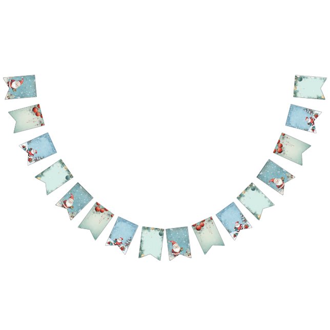 Bandeirinha Convite de festas de Natal de Papai Noel (Todos)