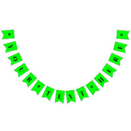 Bandeirinha Cor Neon Verde Elétrico | Personalizado