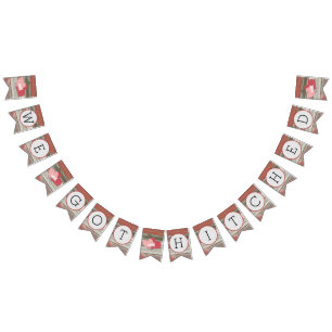 Bandeirinha Corações rústicos do celeiro nós obtivemos o