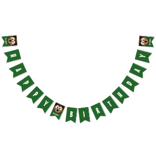 Bandeirinha Costume do urso do feliz aniversario da criança