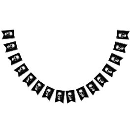 Bandeirinha Couro de Casamento de Halloween Gothic