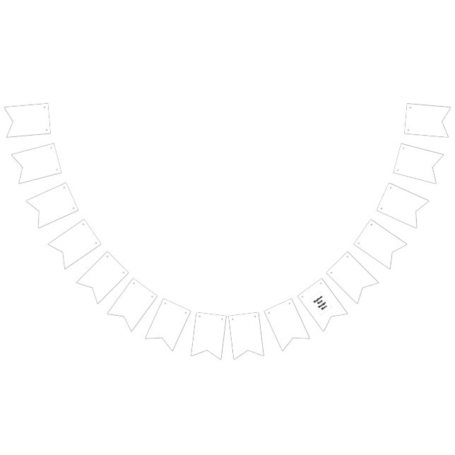 Bandeirinha Create Your Own white  (Todos)