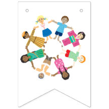 Crianças do mundo de mãos dadas