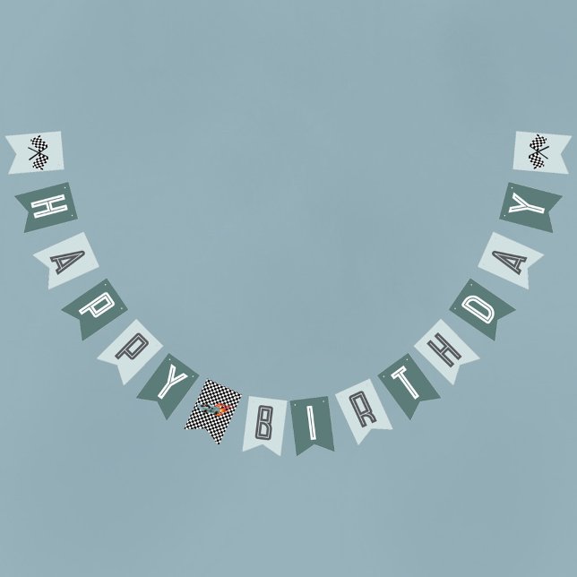 Bandeirinha Crianças modernas de automóveis azuis (Criador carregado)