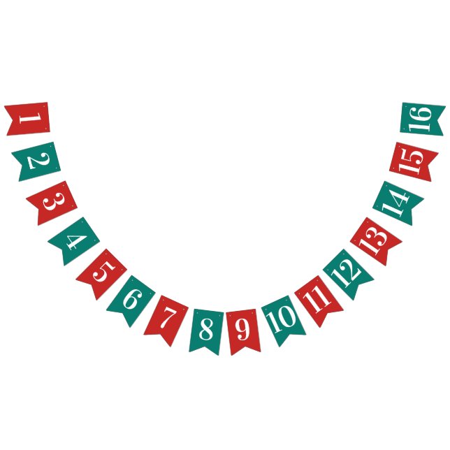Bandeirinha CRIE-O-SEU-PRÓPRIO texto personalizado de Natal DI (Todos)