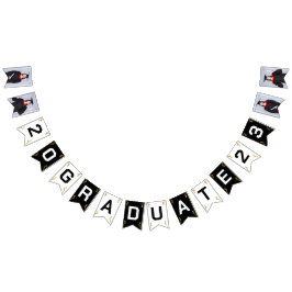 Bandeirinha Custom Photo Modern Elegant Senior Graduation Part