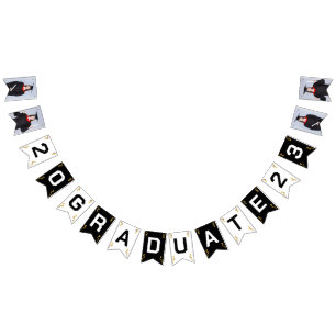 Bandeirinha Custom Photo Modern Elegant Senior Graduation Part