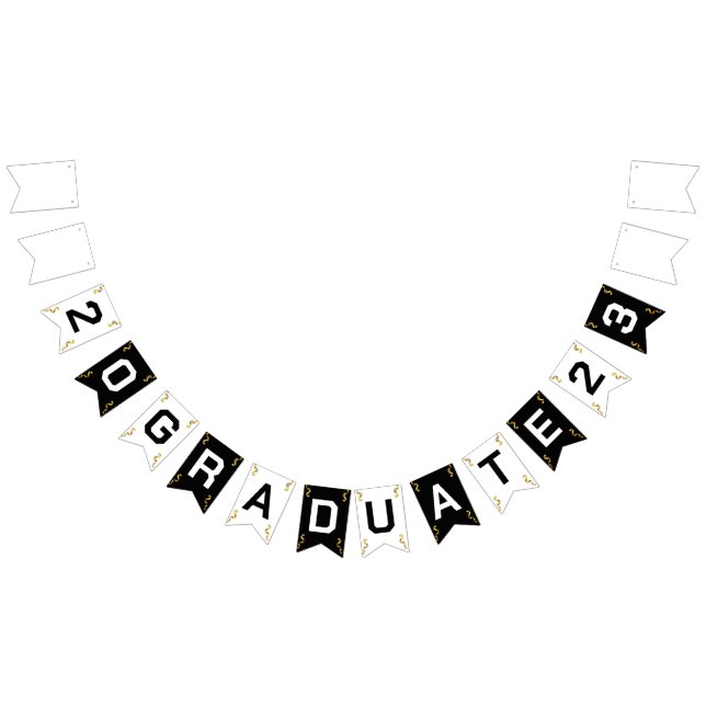 Bandeirinha Custom Photo Modern Elegant Senior Graduation Part (Todos)