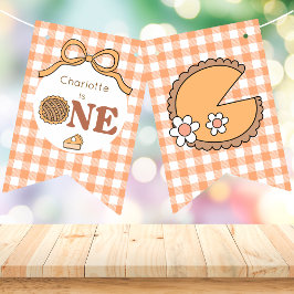 Bandeirinha Cutie Pie Pumpkin Birthday Banner