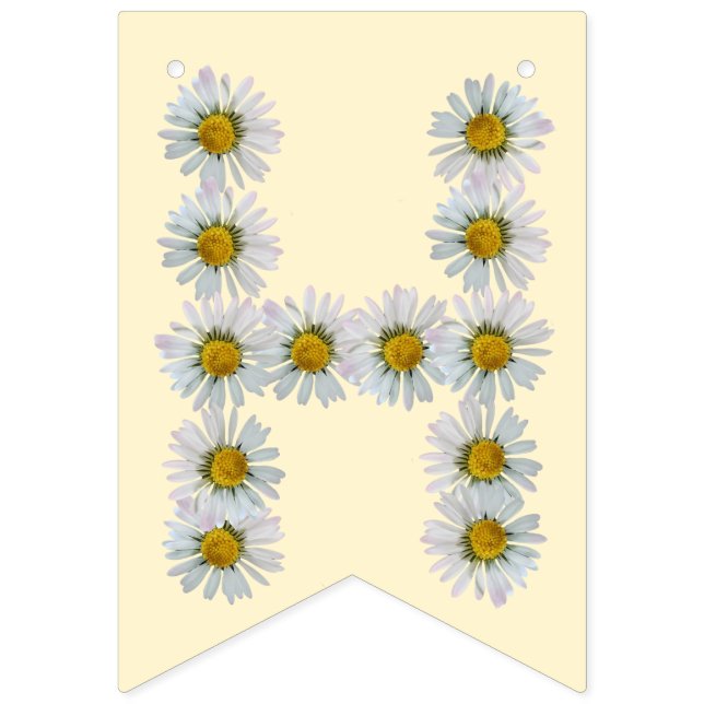 Bandeirinha Daisy Birthday Banner (Décima segunda Bandeira)