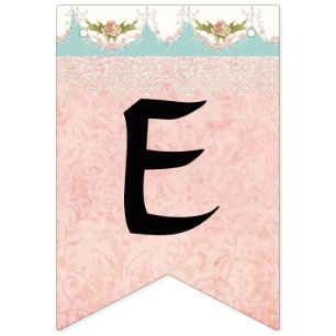 Bandeirinha Decoração bonito do partido do nome do bebê da