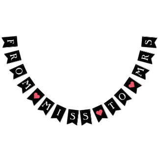 Bandeirinha Decoração de Chá de Noiva Estandarte de Festa de D