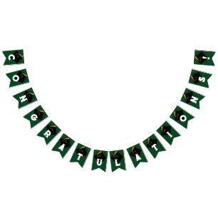 Bandeirinha Decoração de Conclusão de Curso Verde