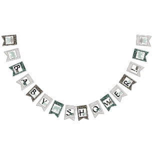 Bandeirinha Decoração do partido de chá de fraldas do menin