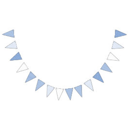 Bandeirinha Decorações do infantário branco e azul