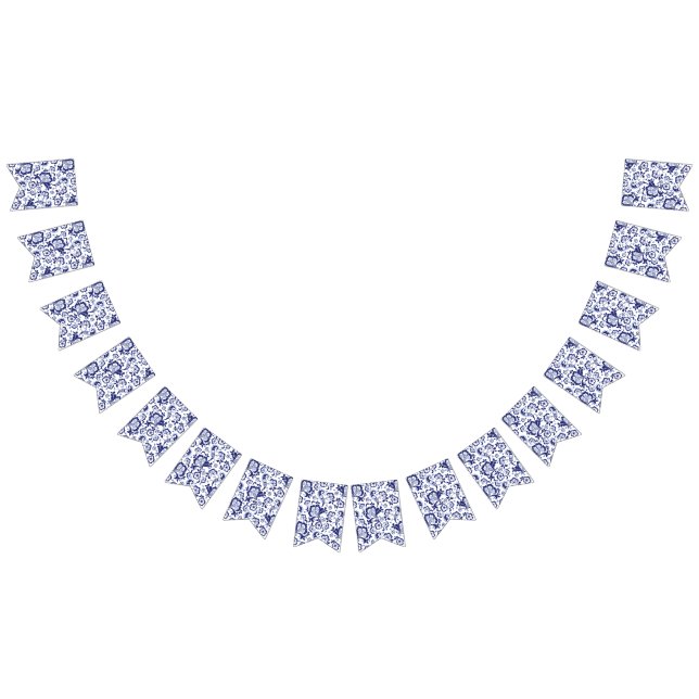 Bandeirinha Delfts Blauw | Delft Blue Dutch Recepção de casame (Todos)