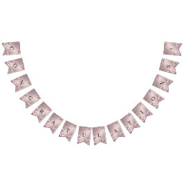 Bandeirinha Delicate Pink Floral Bunting Flag
