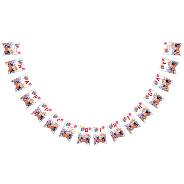 Bandeirinha Desenho de Cartoons Feliz para o Fato de Gato - Fe (Todos)